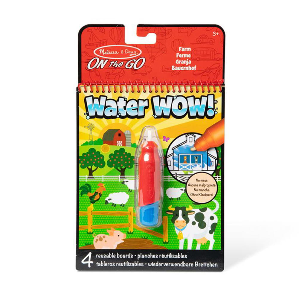 Набір для творчості Melissa &amp; Doug Water WOW Ферма, від 3 років (водна розмальовка, 4 ст + ручка, 1 шт) (SM93200/6074888)
